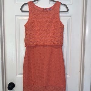 Coral Summer Mini Dress
